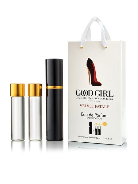 Carolina Herrera Good Girl Velvet Fatale edp 3x15ml mini perfumy w pudełku prezentowym