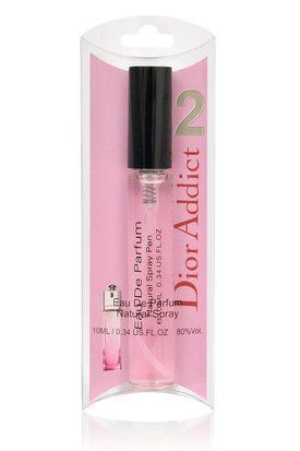 Christian Dior Addict 2 edp 10ml парфуми ручка спрей скло на блістері 22 фото
