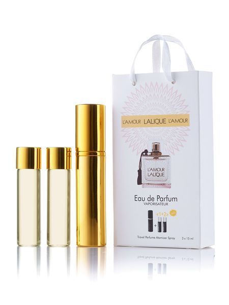 Lalique L'Amour 3x15ml mini in a gift box