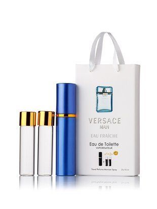 Versace Eau Fraiche edt 3x15ml mini perfume in a gift box