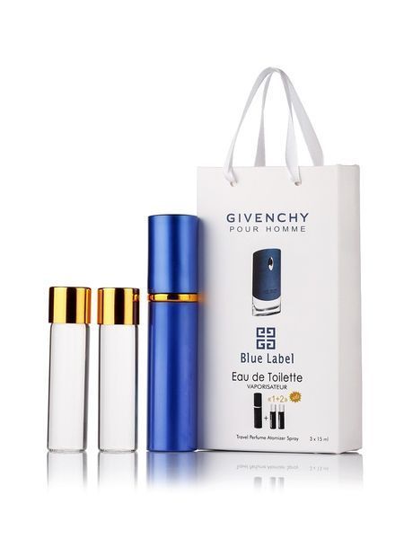 Givenchy pour Homme Blue Label 3x15ml парфюм мини в подарочной упаковке 39 фото