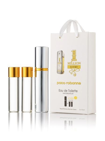 Paco Rabanne 1 Million Lucky edp 3x15ml парфюм мини в подарочной упаковке 128 фото