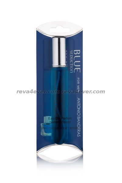 Antonio Banderas Blue Seduction for man edt 20ml парфуми ручка спрей скло на блістері 99 фото