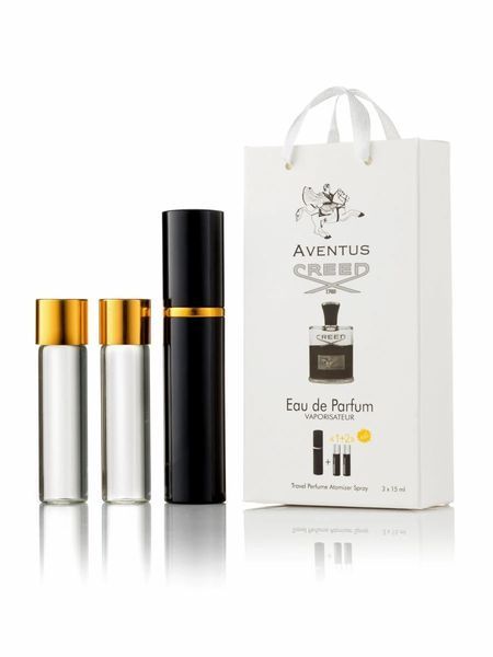 Creed Aventus edp 3x15ml mini perfumy w pudełku prezentowym