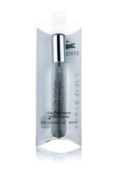 Lacoste Eau De Lacoste L.12.12 Blanc edp 20ml парфуми ручка спрей скло на блістері 87 фото