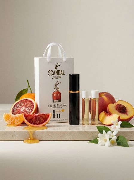 Jean Paul Gaultier Scandal edp 3x15ml парфюм мини в подарочной упаковке
