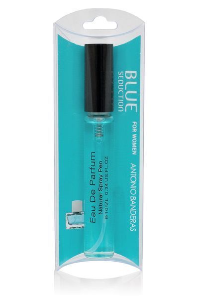 Antonio Banderas Blue Seduction woman edp 10ml парфуми ручка спрей скло на блістері 98 фото